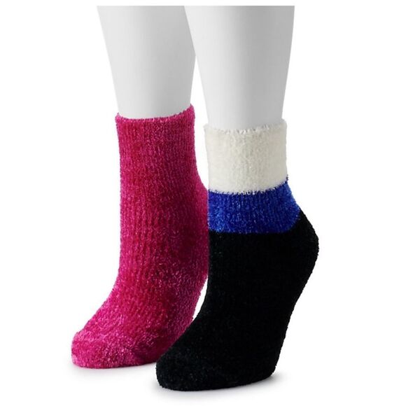 Circus by Sam Edelman Woman’s color-block chenille construction 2 pair - Picture 1 of 8